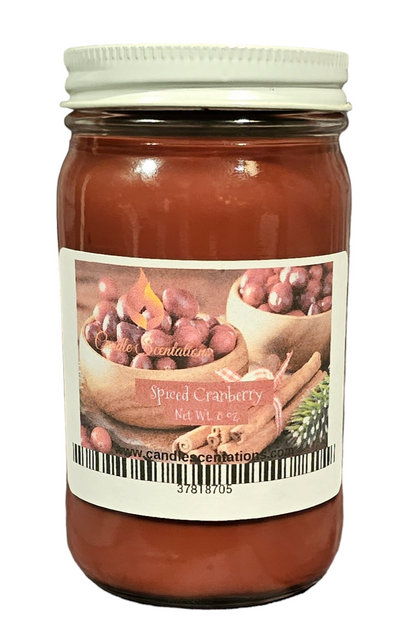 Spiced Cranberry 8 oz. Candle - Candle Scentations