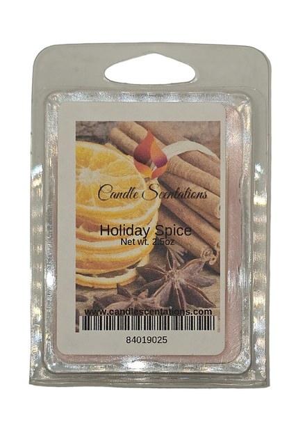 Holiday Spice 2.5oz. Wax Melt - Candle Scentations